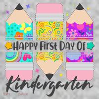 Cute Happy First Day Of Kindergarten The Baniff Cuffed Pom Beanie thumb 2