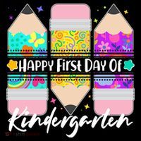 Cute Happy First Day Of Kindergarten Stripe Pom Pom Beanie thumb 2