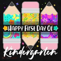 Cute Happy First Day Of Kindergarten Ladies PosiCharge Tri-Blend Wicking Tank thumb 2