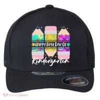 Cute Happy First Day Of Kindergarten Flexfit Unipanel Trucker Cap thumb 0