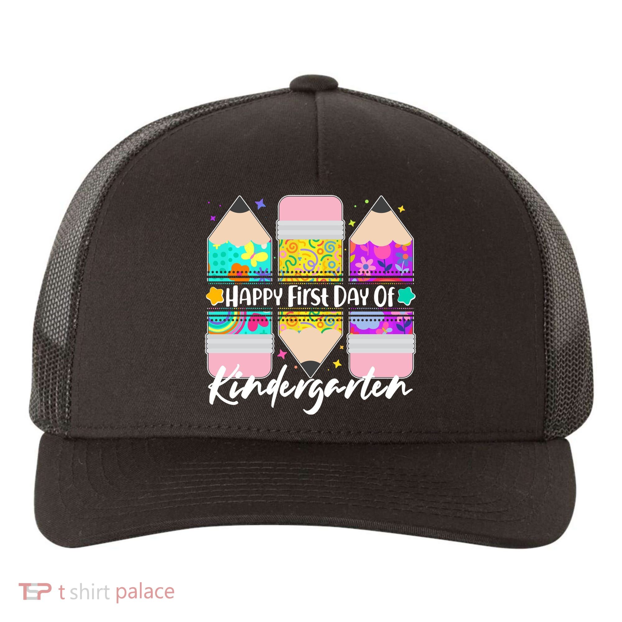 Cute Happy First Day Of Kindergarten Yupoong Adult 5-Panel Trucker Hat