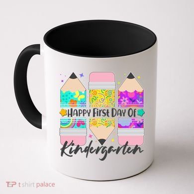 Cute Happy First Day Of Kindergarten Coffee Mug