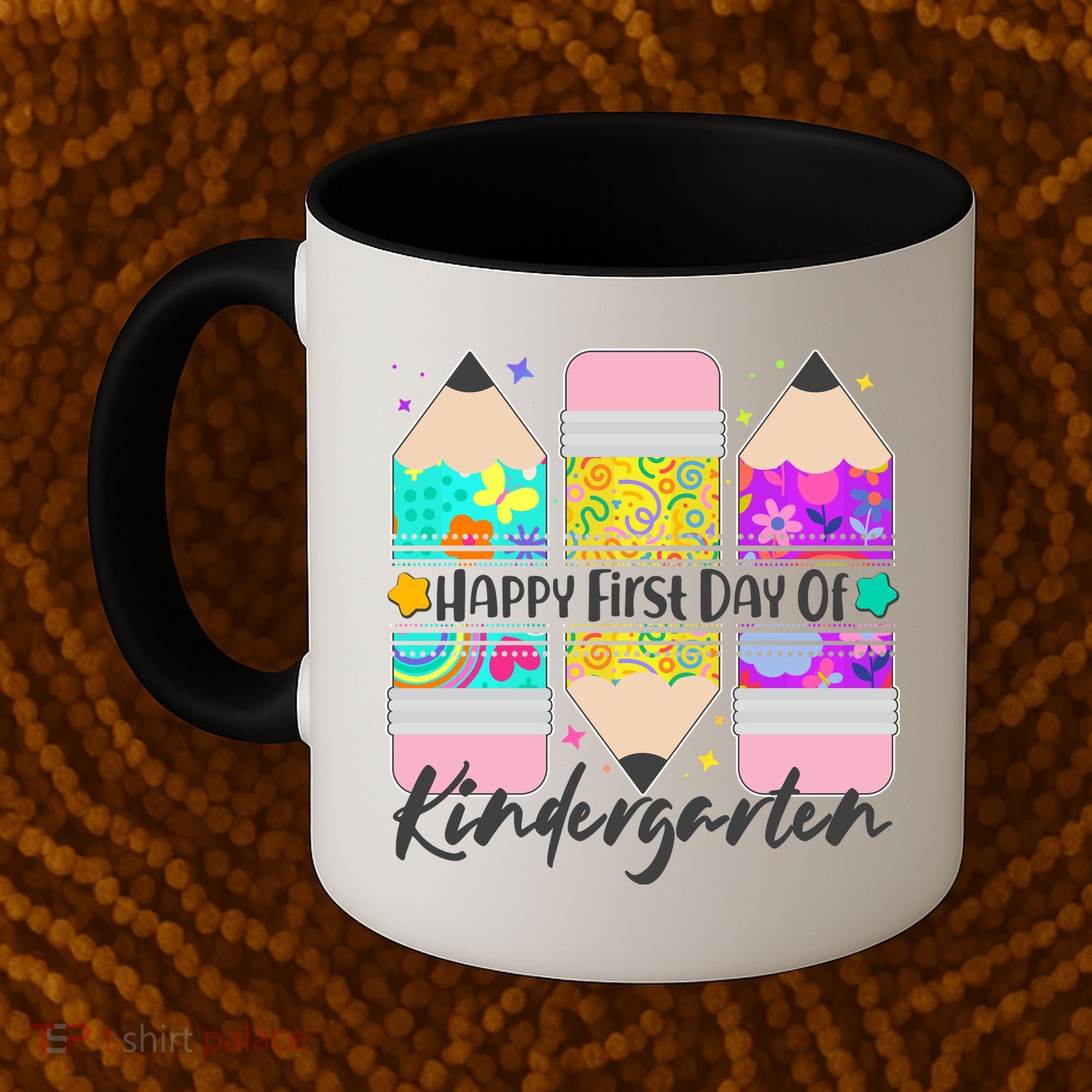 Cute Happy First Day Of Kindergarten Coffee Mug