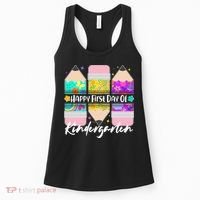 Cute Happy First Day Of Kindergarten Women's Tank Top thumb 0