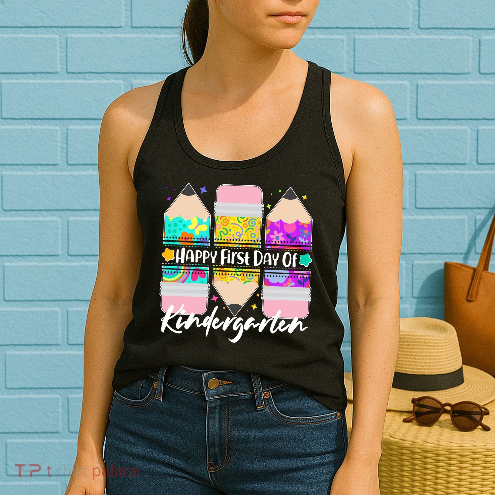 Cute Happy First Day Of Kindergarten Women's Tank Top