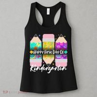 Cute Happy First Day Of Kindergarten Women's Tank Top thumb 3