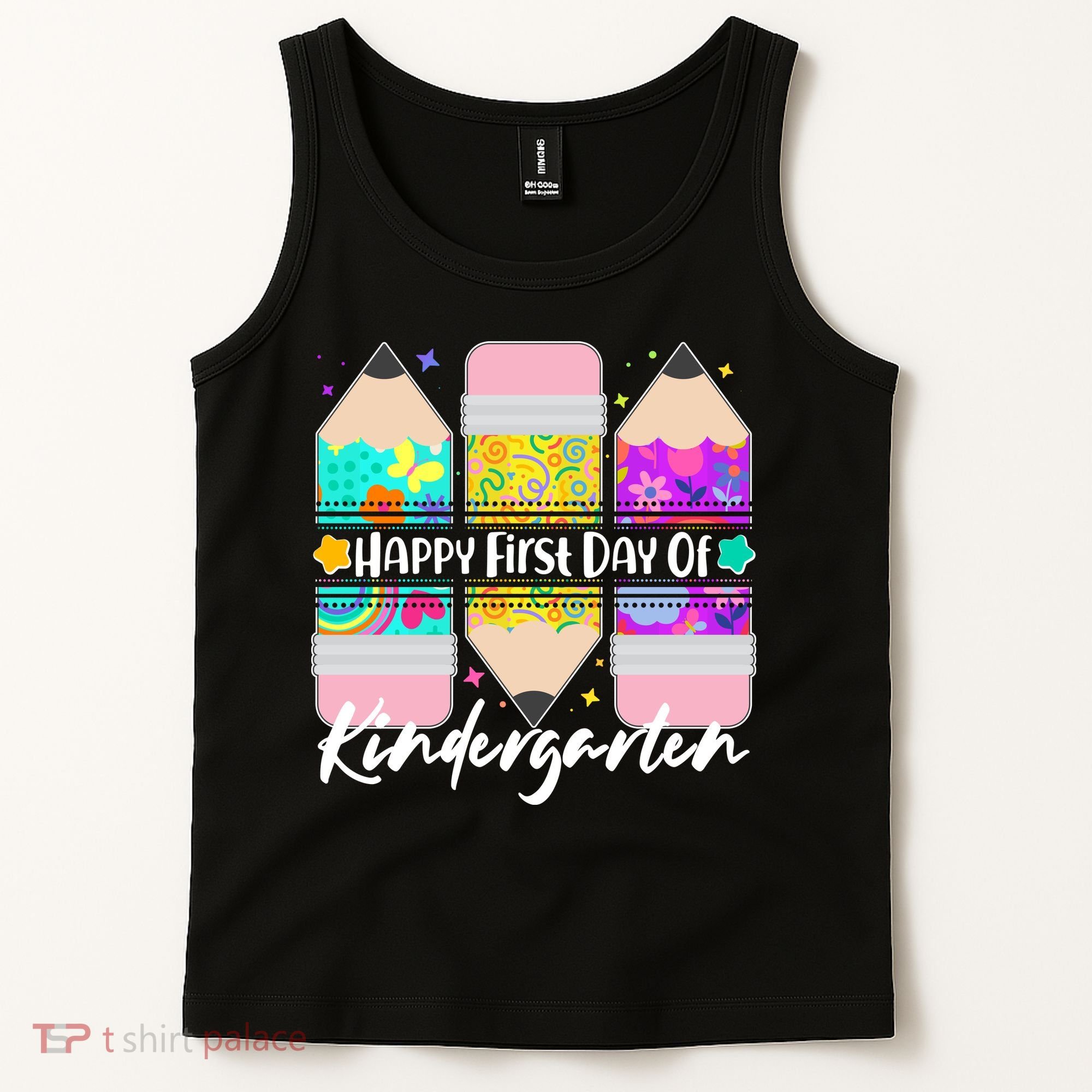 Cute Happy First Day Of Kindergarten Tank Top