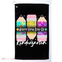 Cute Happy First Day Of Kindergarten Golf Towel thumb 0