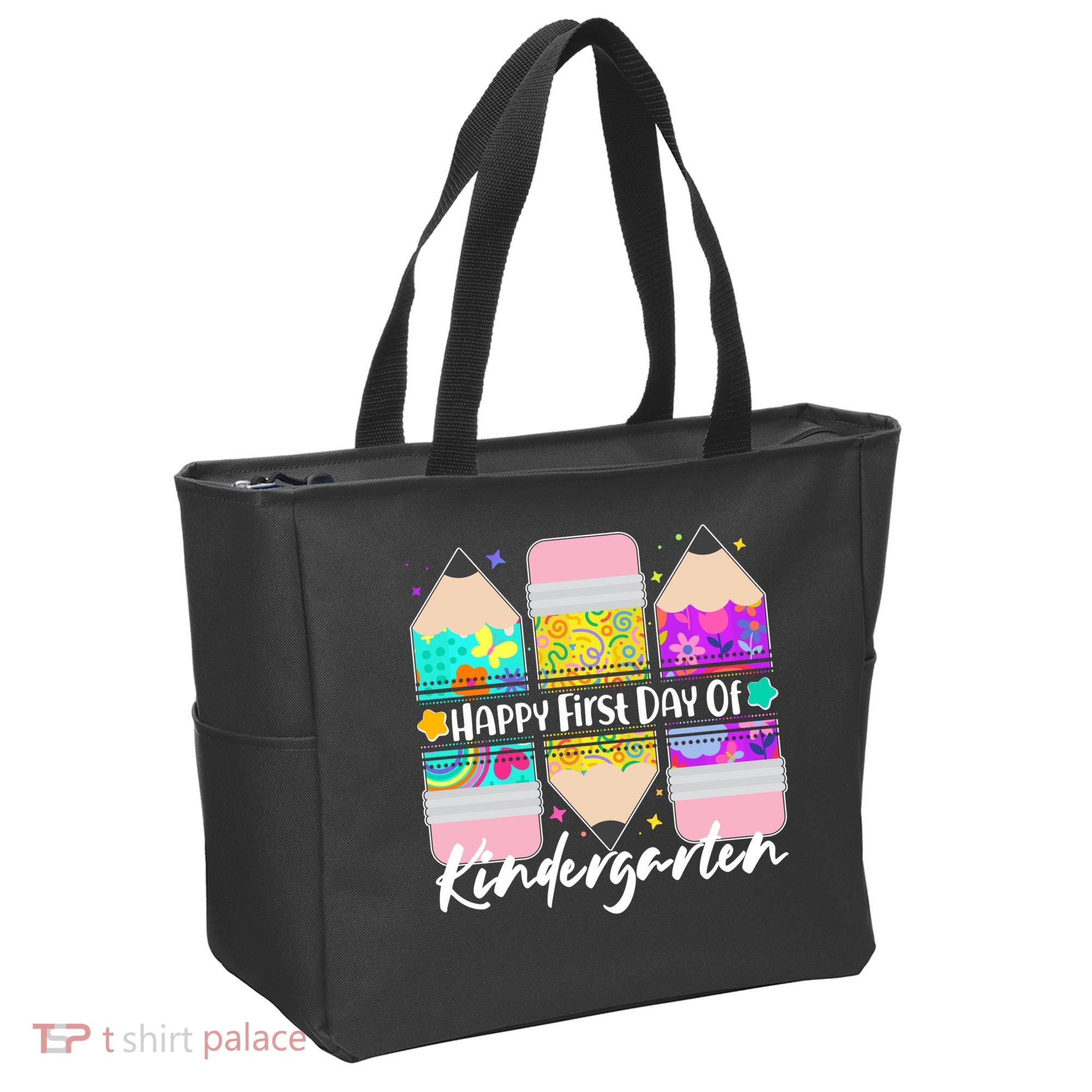 Cute Happy First Day Of Kindergarten Tote Bag