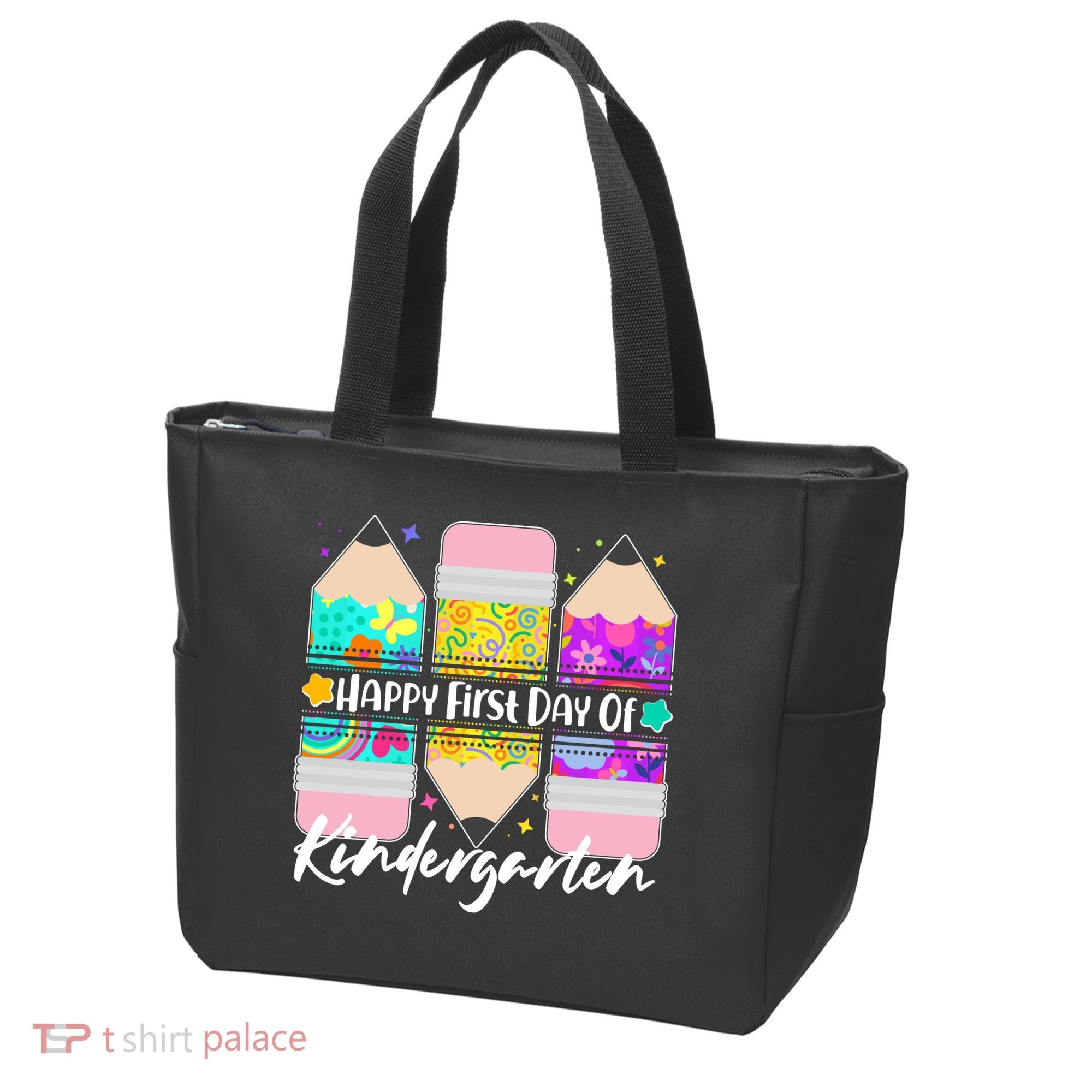 Cute Happy First Day Of Kindergarten Tote Bag