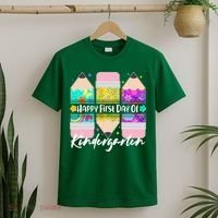Cute Happy First Day Of Kindergarten T-Shirt thumb 2