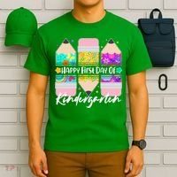 Cute Happy First Day Of Kindergarten T-Shirt thumb 6