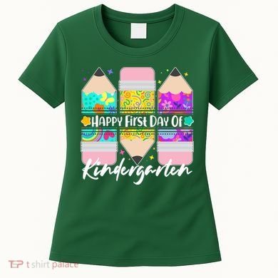 Cute Happy First Day Of Kindergarten Women's T-Shirt
