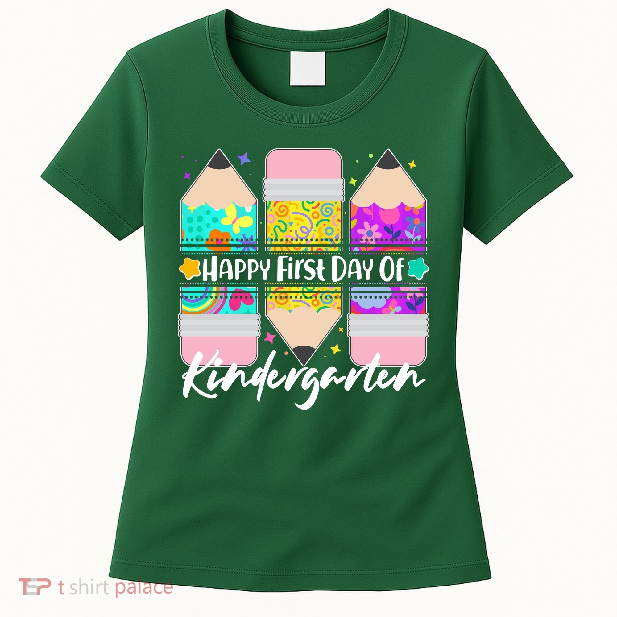 Cute Happy First Day Of Kindergarten Women's T-Shirt