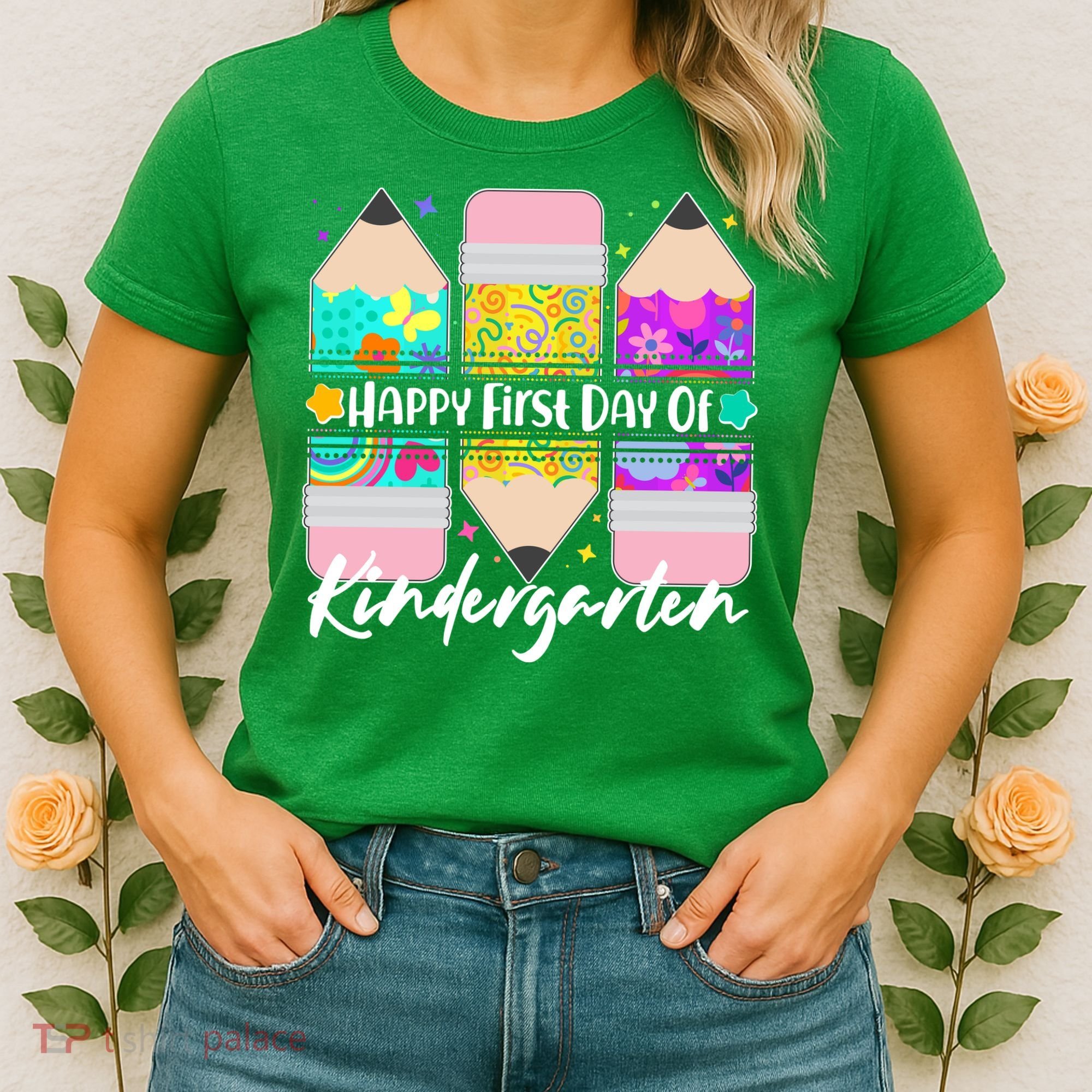 Cute Happy First Day Of Kindergarten Women's T-Shirt