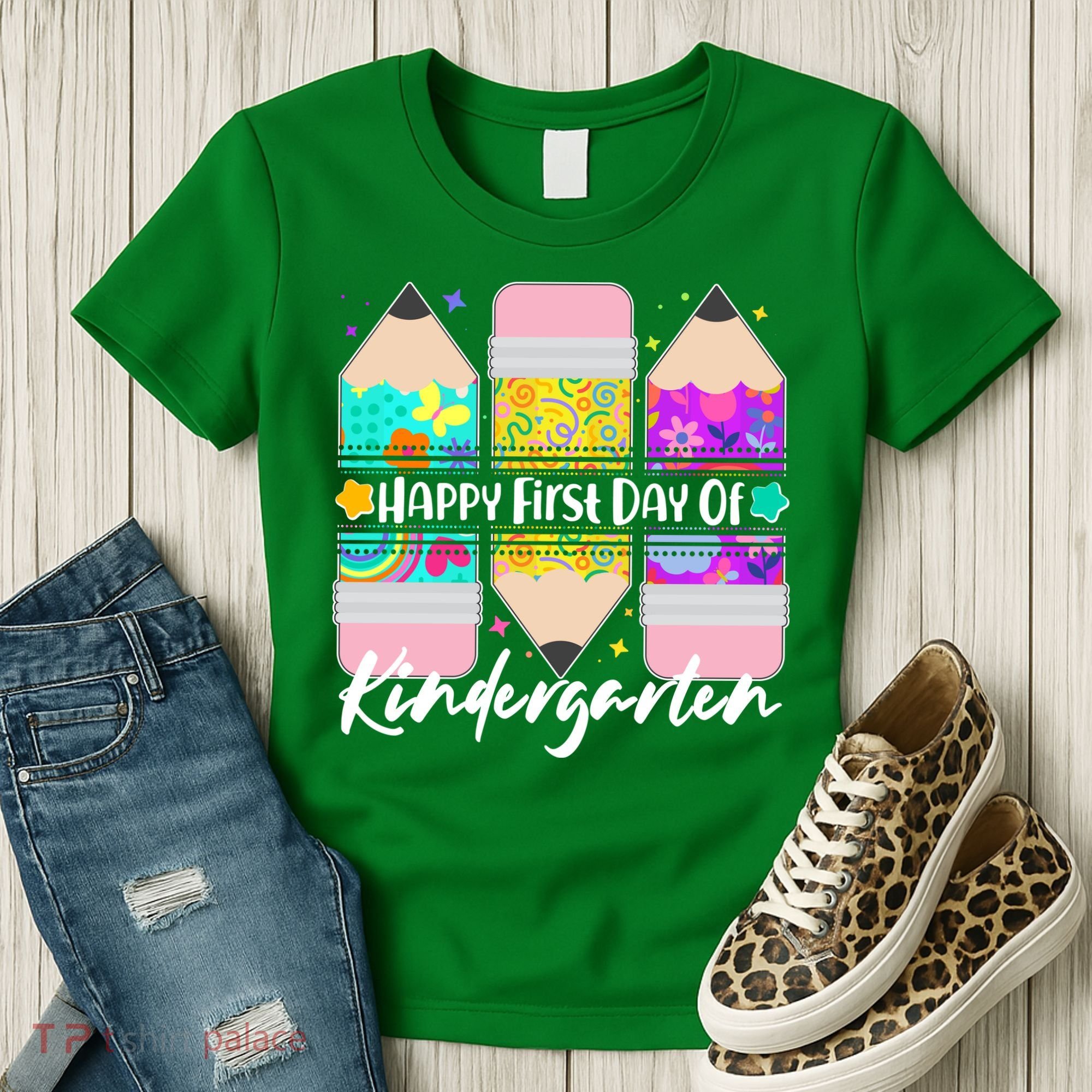 Cute Happy First Day Of Kindergarten Women's T-Shirt