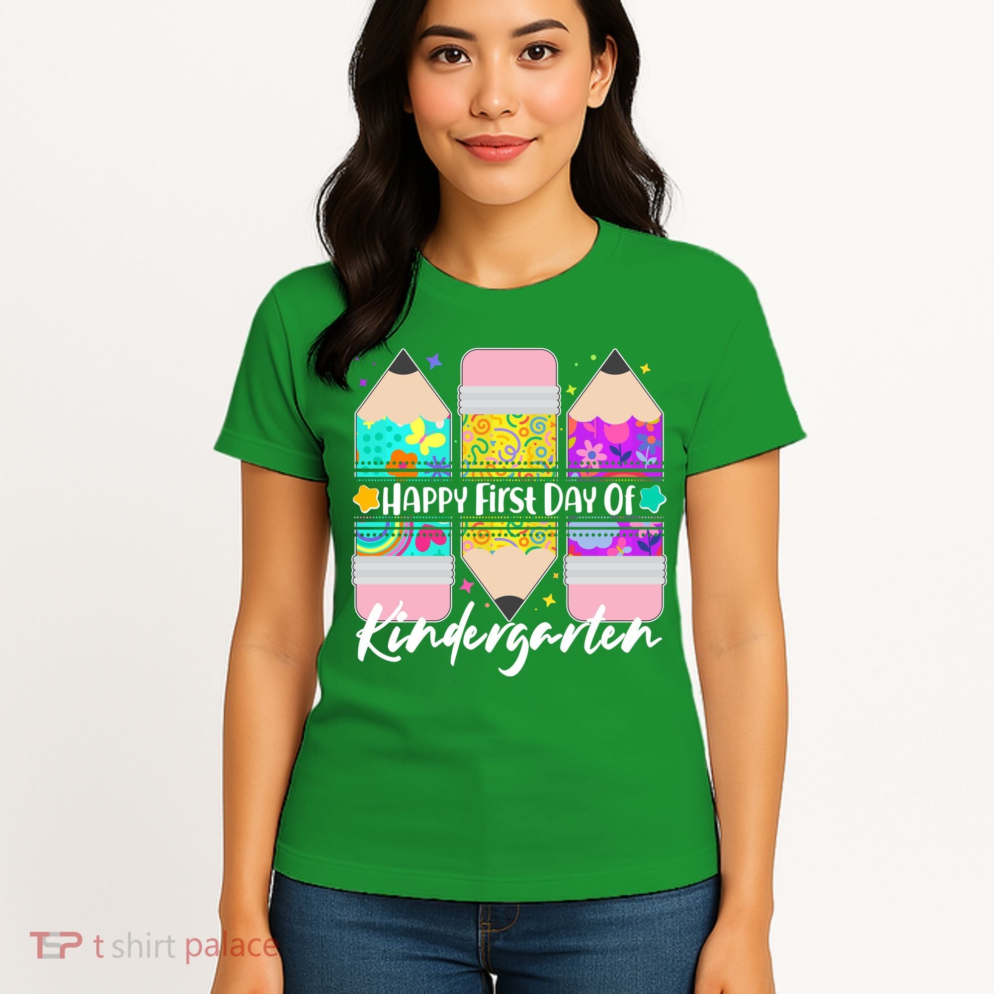 Cute Happy First Day Of Kindergarten Women's T-Shirt