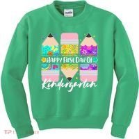 Cute Happy First Day Of Kindergarten Kids Sweatshirt thumb 0