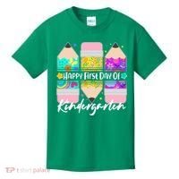 Cute Happy First Day Of Kindergarten Kids T-Shirt thumb 0