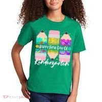 Cute Happy First Day Of Kindergarten Kids T-Shirt thumb 2
