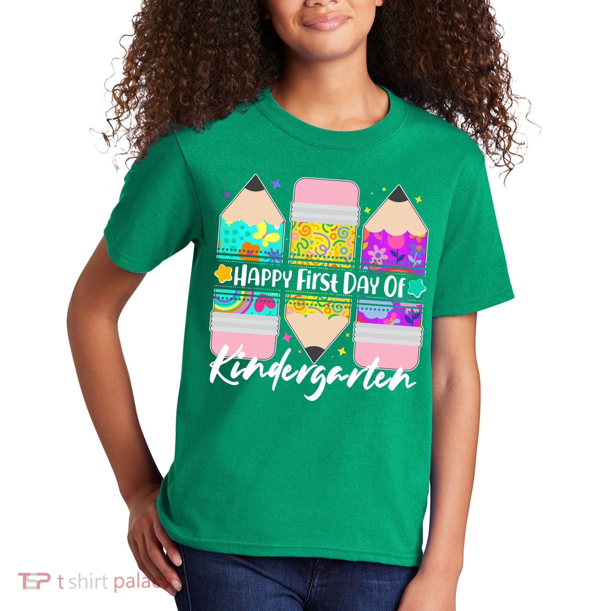 Cute Happy First Day Of Kindergarten Kids T-Shirt