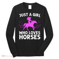 Cool Horse For  Cow Unique Horse Racing Long Sleeve Shirt thumb 0