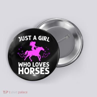 Cool Horse For  Cow Unique Horse Racing Button