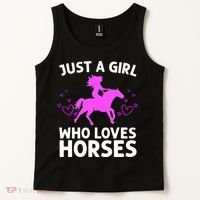 Cool Horse For  Cow Unique Horse Racing Tank Top thumb 2