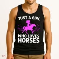 Cool Horse For  Cow Unique Horse Racing Tank Top thumb 3