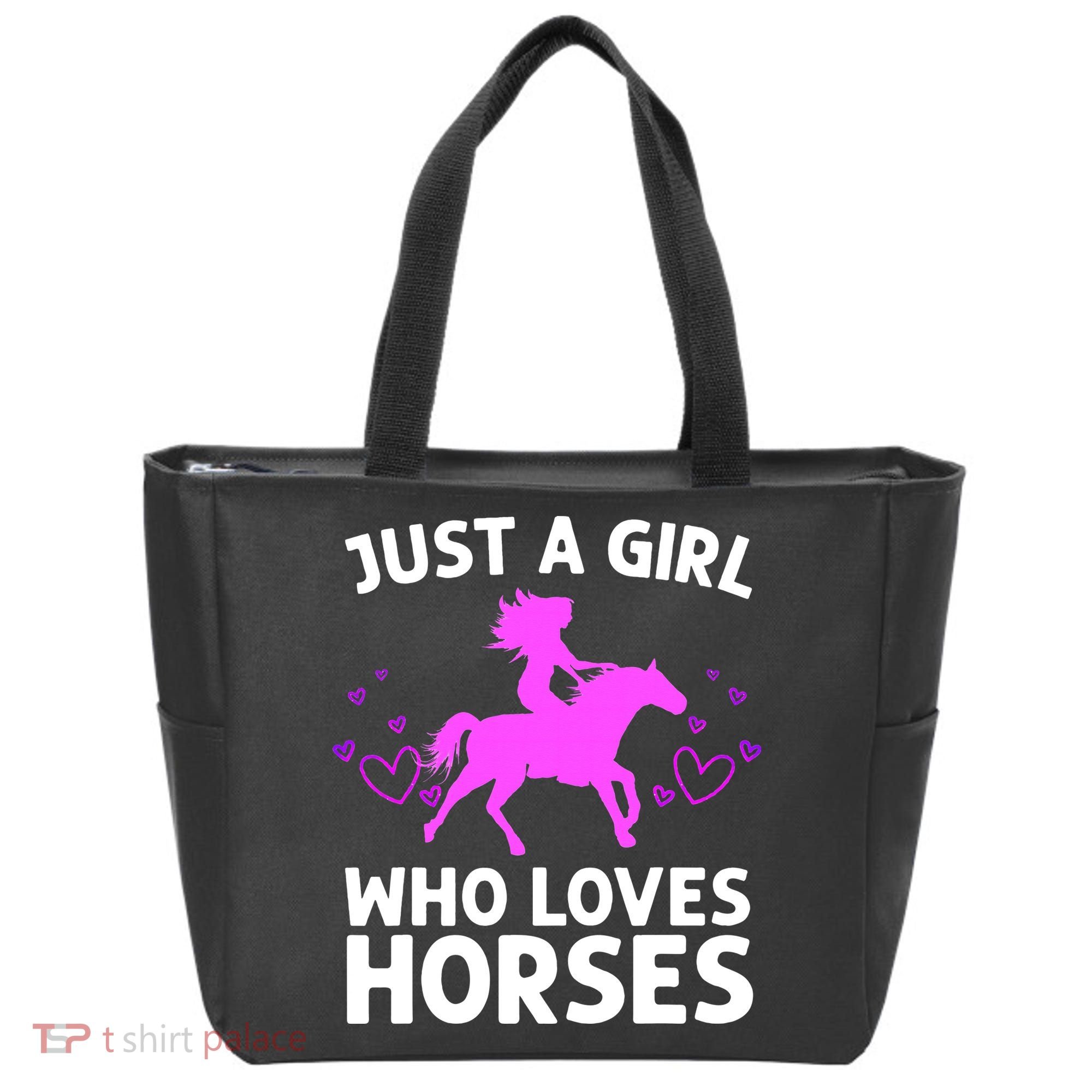 Cool Horse For  Cow Unique Horse Racing Tote Bag