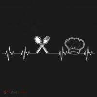 Chef Heartbeat Funny Culinary Chef Gift Cooking Lover Backpack thumb 2