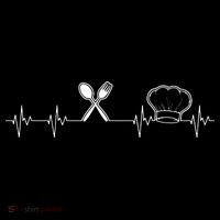 Chef Heartbeat Funny Culinary Chef Gift Cooking Lover Women's Hoodie thumb 2