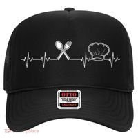 Chef Heartbeat Funny Culinary Chef Gift Cooking Lover Hat thumb 0