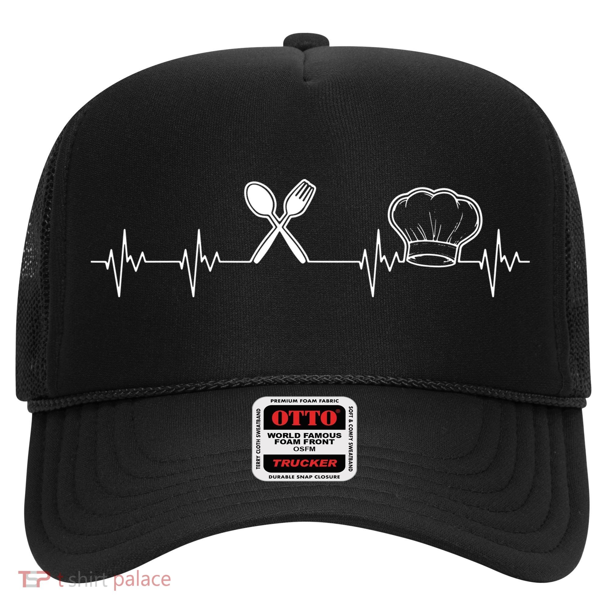 Chef Heartbeat Funny Culinary Chef Gift Cooking Lover Hat