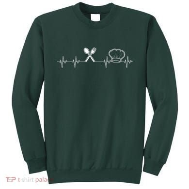 Chef Heartbeat Funny Culinary Chef Gift Cooking Lover Sweatshirt