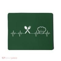 Chef Heartbeat Funny Culinary Chef Gift Cooking Lover Mousepad thumb 0