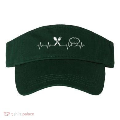 Chef Heartbeat Funny Culinary Chef Gift Cooking Lover Visor