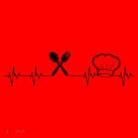 Chef Heartbeat Funny Culinary Chef Gift Cooking Lover Santa Hat thumb 1