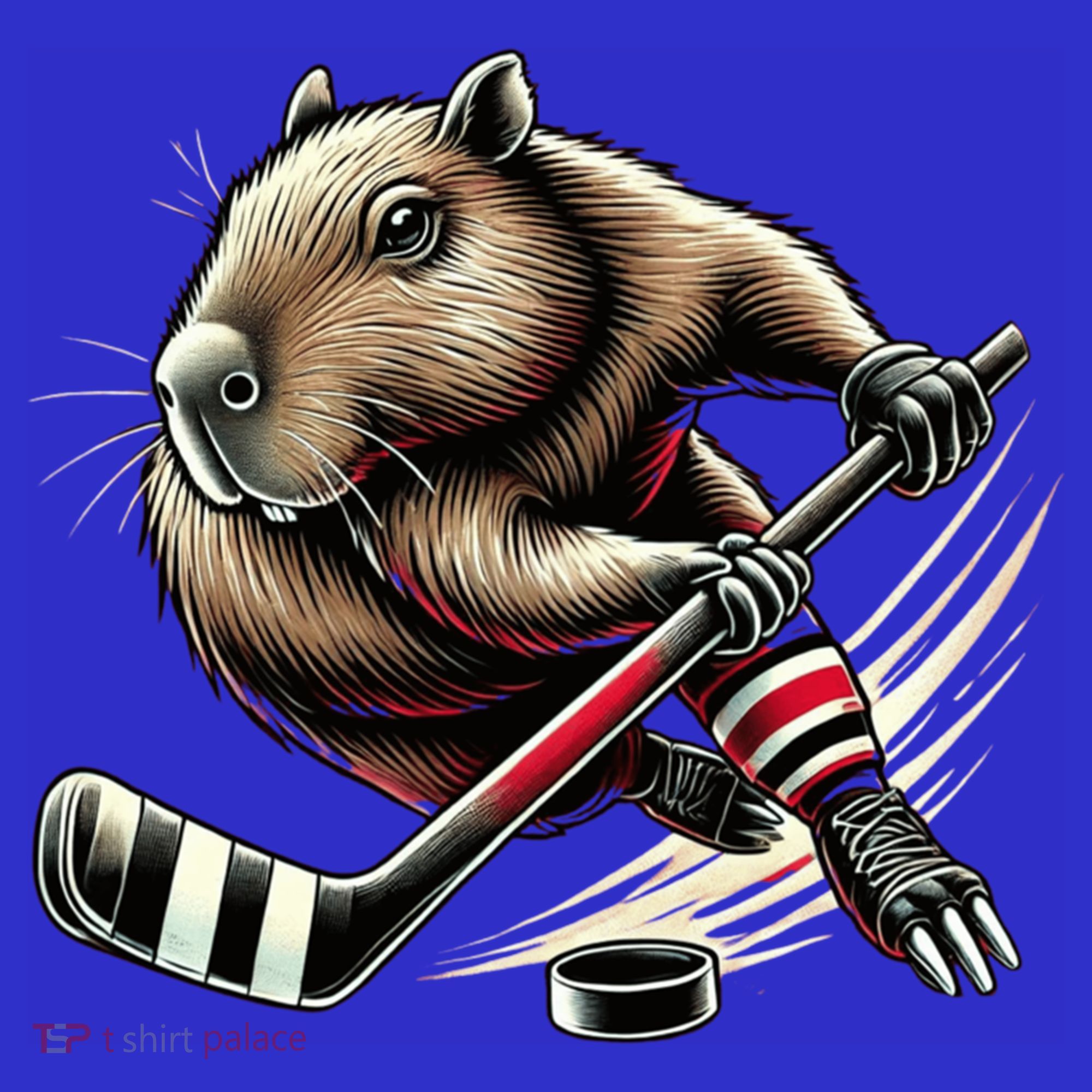Capybara Hockey Funny Ice Hockey Player Gift Women's Tank Top