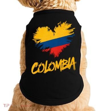 Colombia Heart Flag Doggie Tank