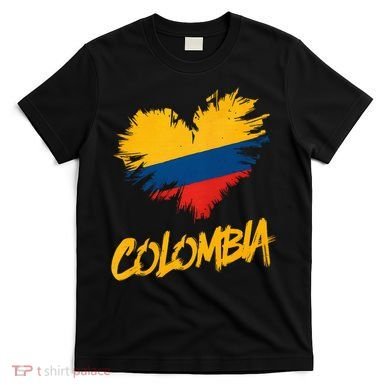 Colombia Heart Flag T-Shirt