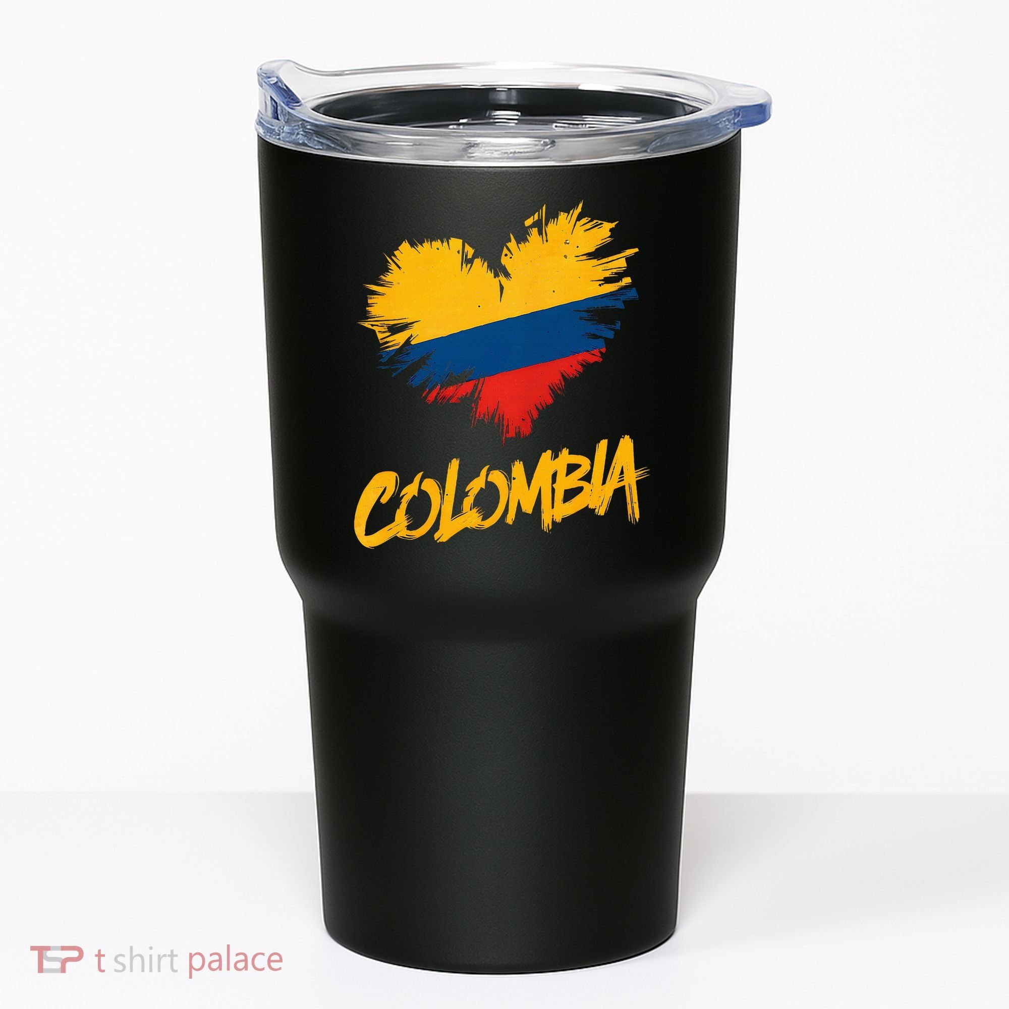 Colombia Heart Flag Tumbler