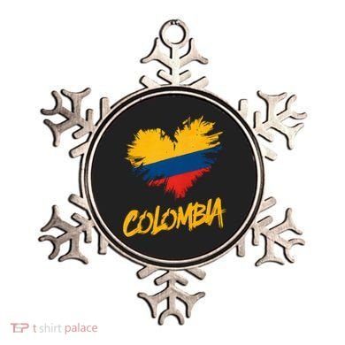 Colombia Heart Flag Ornament