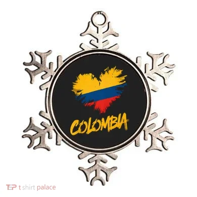 Colombia Heart Flag Ornament