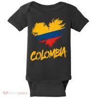 Colombia Heart Flag Baby Bodysuit thumb 0