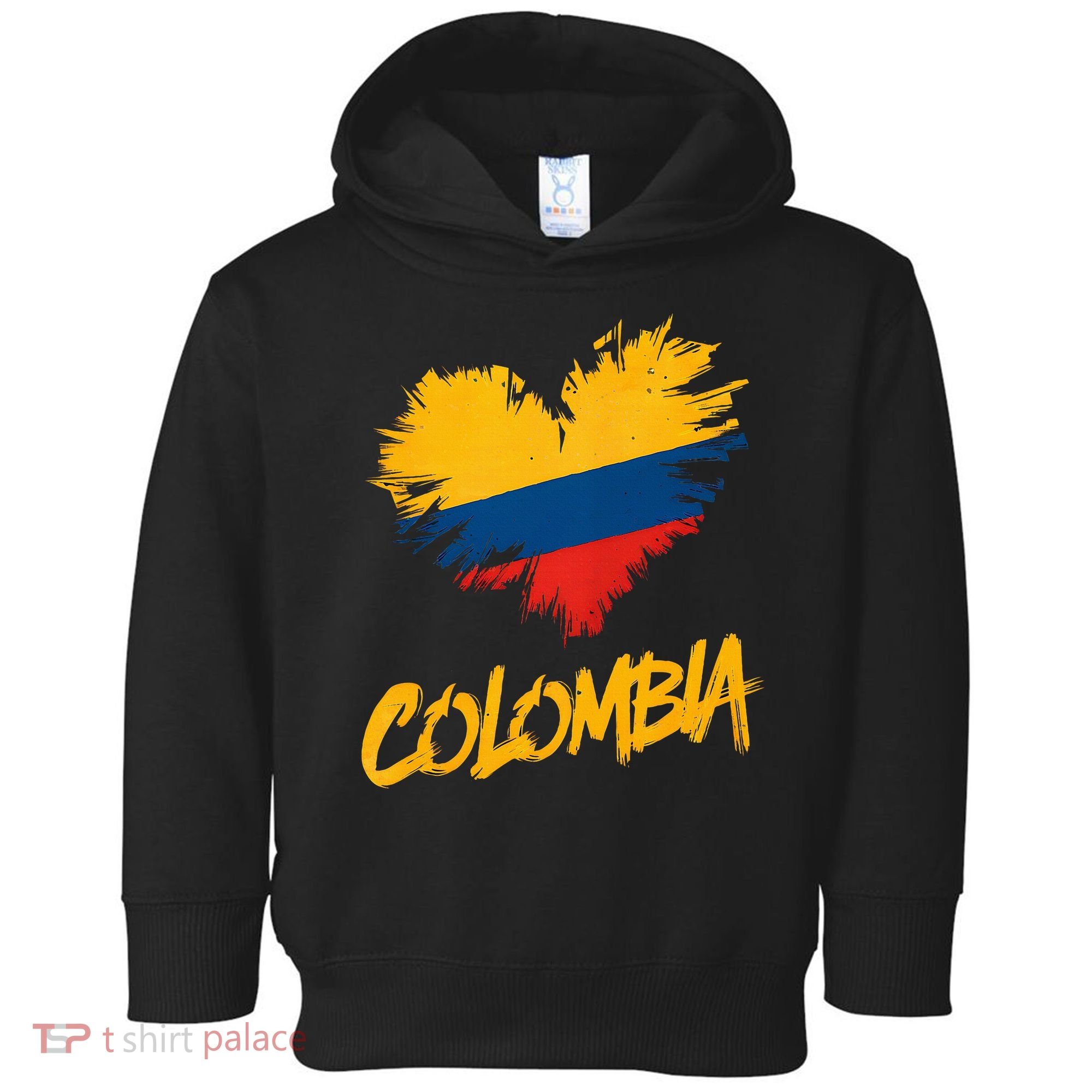 Colombia Heart Flag Toddler Hoodie