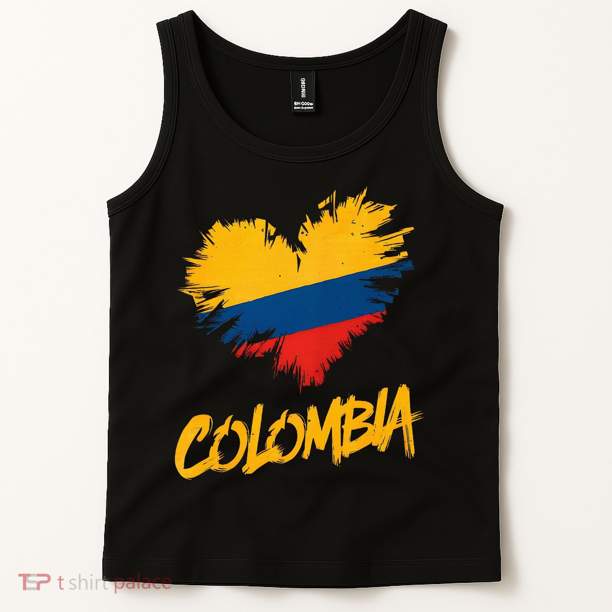 Colombia Heart Flag Tank Top