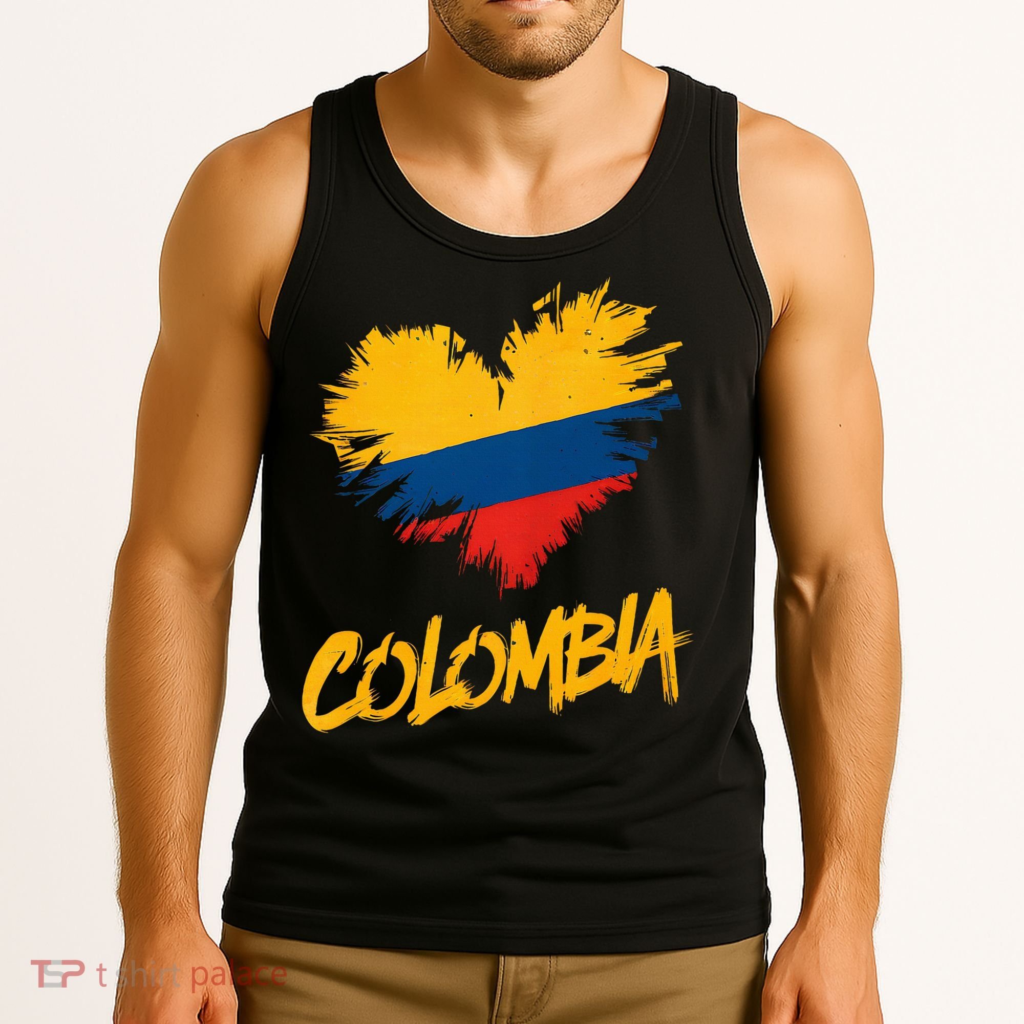 Colombia Heart Flag Tank Top