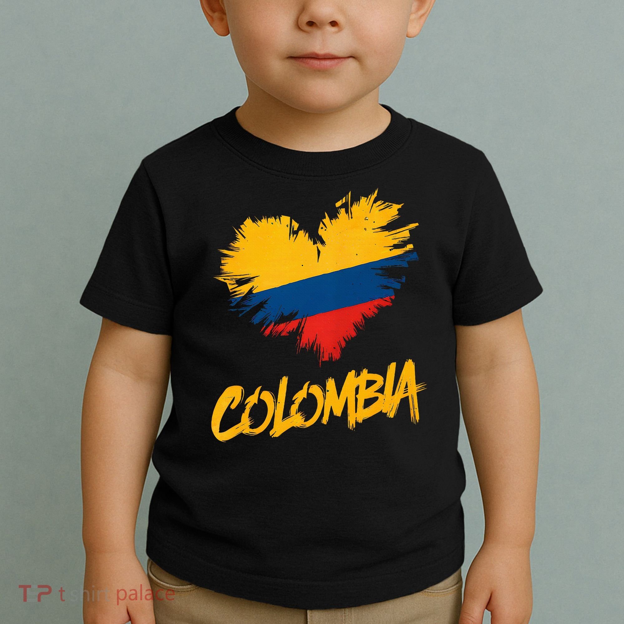 Colombia Heart Flag Toddler T-Shirt