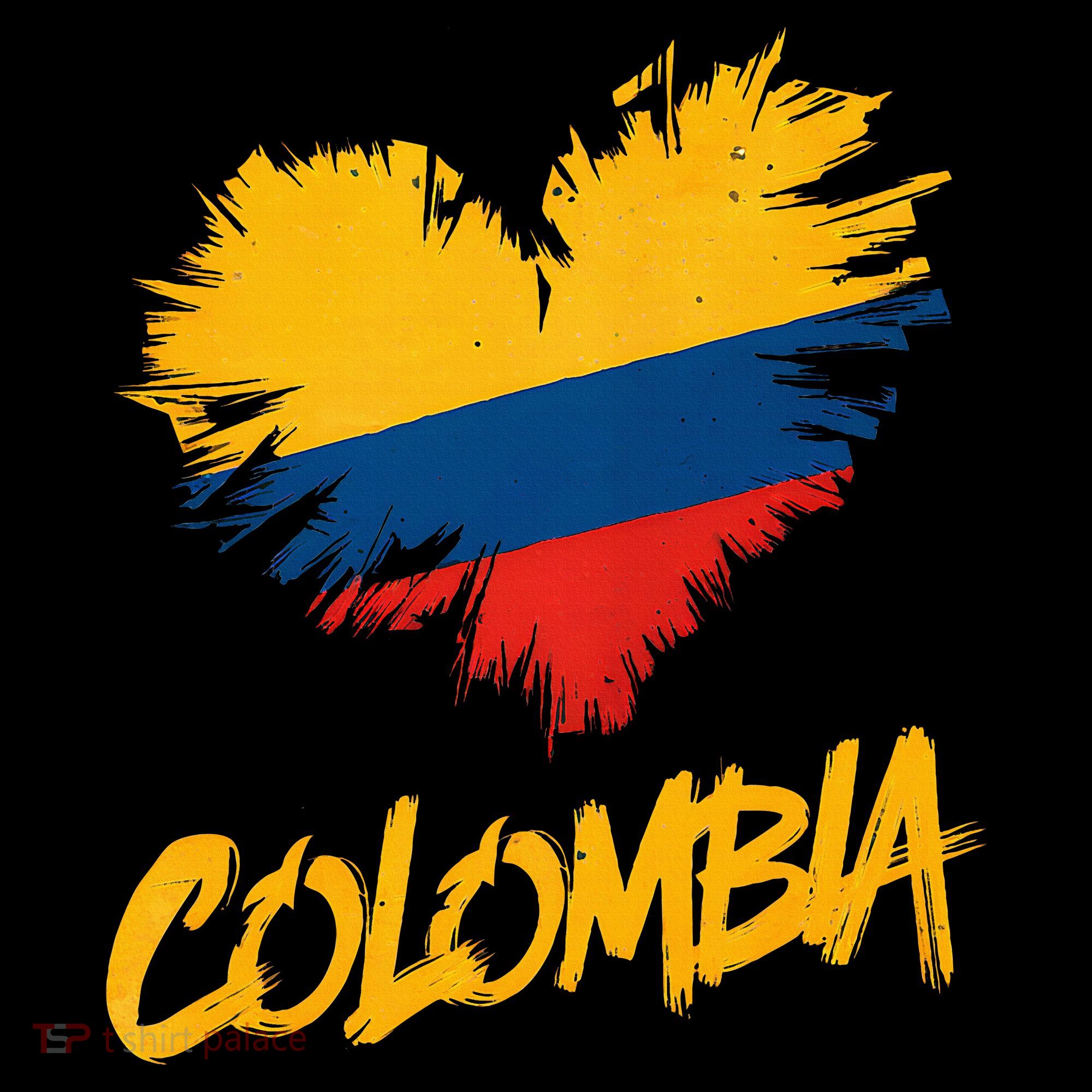 Colombia Heart Flag Women's Long Sleeve Shirt